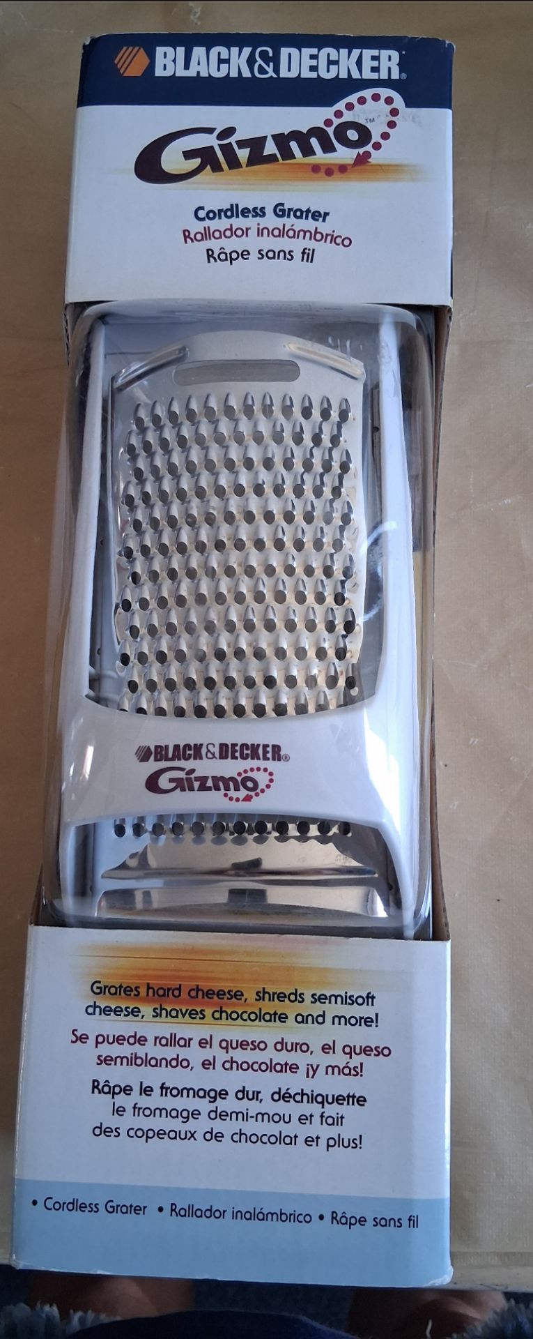 Black & Decker electric cordless grater model gg200
