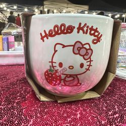 Hello Kitty Bowl With Chopsticks