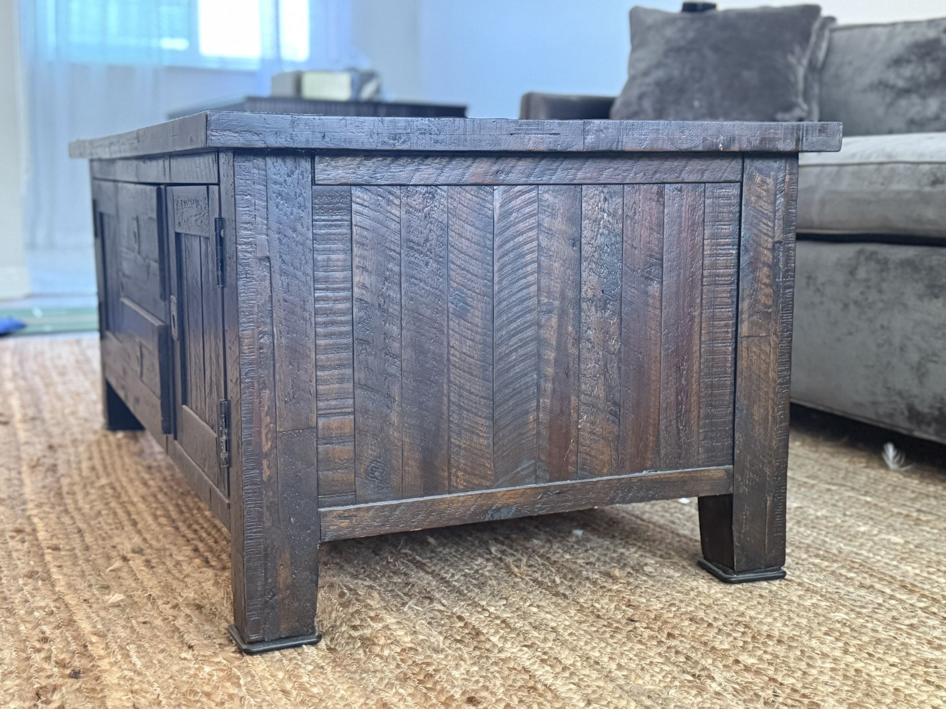 Rustic Coffee Table with Storage