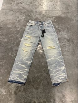 Purple Light Blue Jeans