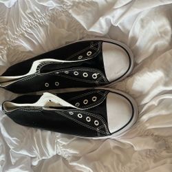 Black/white Size 10 Faux Converse Shoes 