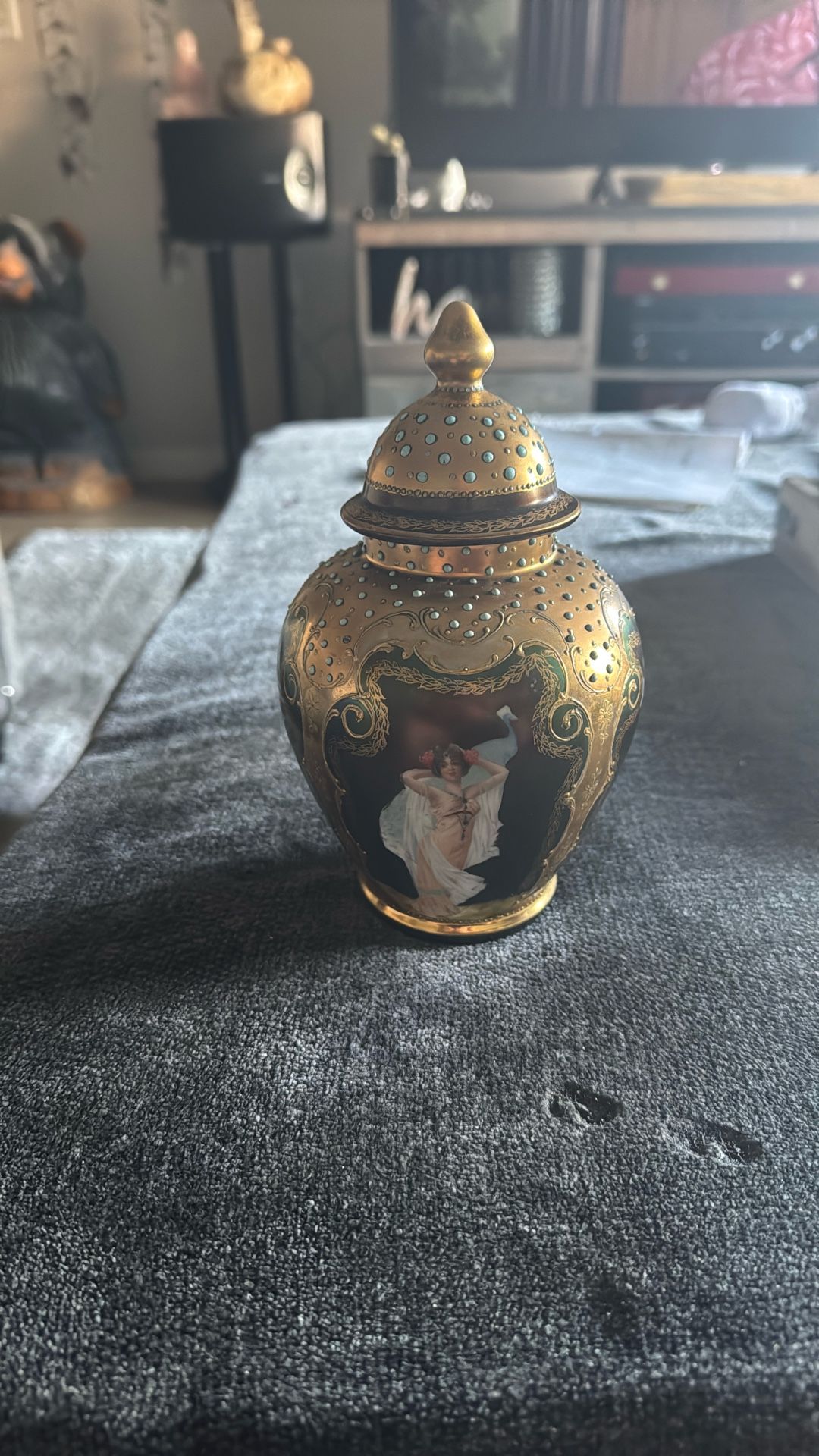 Antique “Ginger Spice “ Porcelain Jar