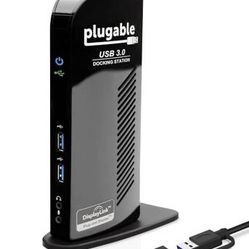 Plugable USB 3.0 Dual-Monitor Docking Station — Brand New in Box