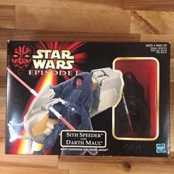 STAR WARS Episode 1 With Speeder & Darth Maul