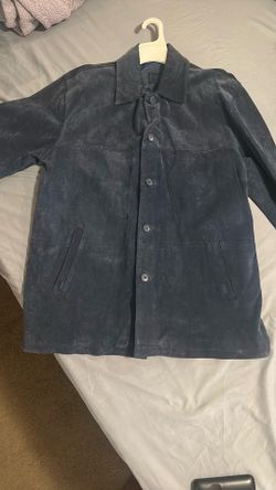HBO Promo Blue Suede Coat Size Large