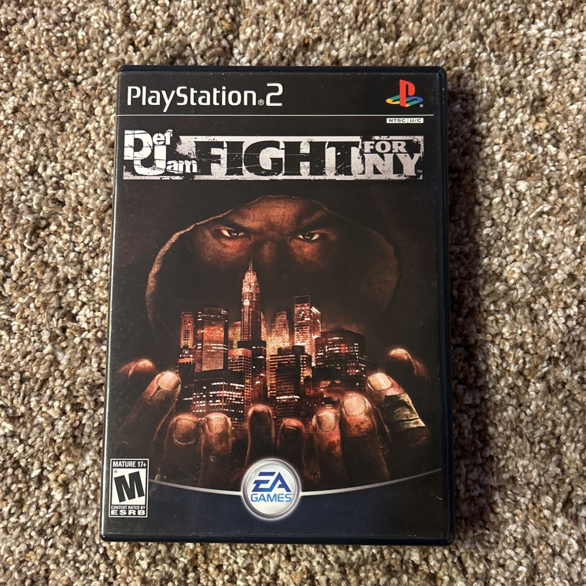 Def Jam Fight For New York Authentic Case + Instruction Manual (NO GAME!)