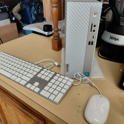 Lenovo IdeaCentre 3 Small Form Factor Desktop PC With Apple Keyboard And Mouse (Intel R 300 Processor 3.90GHz, 8GB DDR4 RAM, 240GB SSD,  W11)