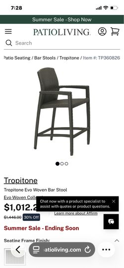 Tropitone EVO barstools