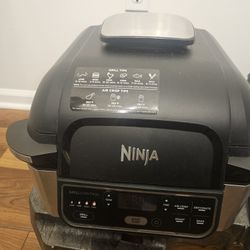 Ninja Foodi Indoor Electric Grill – Air Fryer, Roast, Bake, Dehydrate, Programmable, Nonstick, Black/Silver,