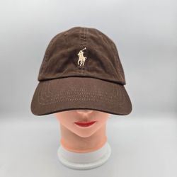 Polo Ralph Lauren Brown Chocolate Adjustable StrapbackHat