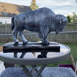 The Gray Buffalo Statue 