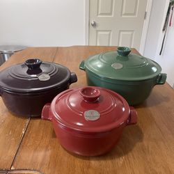 Emile Henry France Ceramic Round Dutch Oven 3