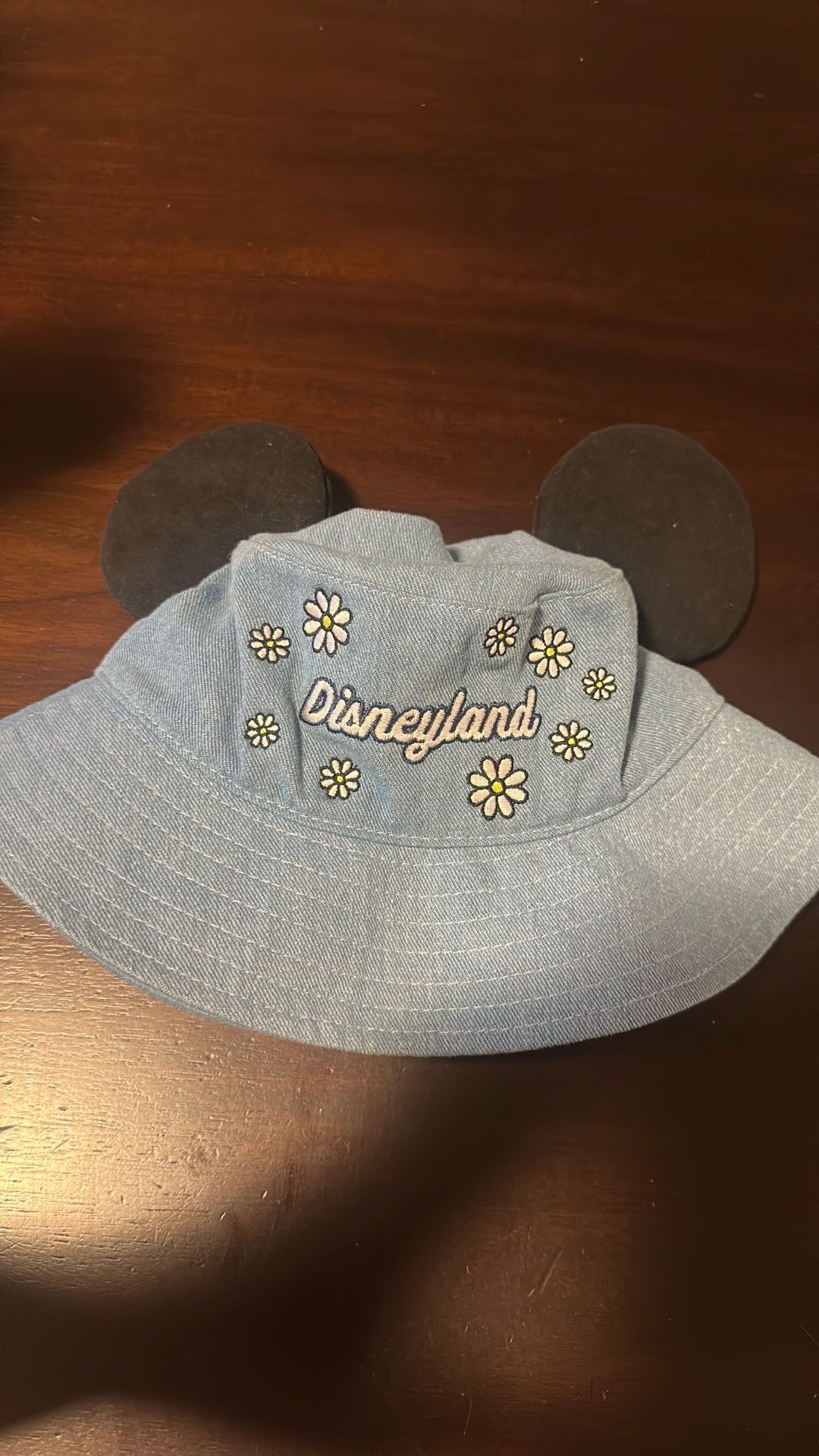 Disneyland Mickey Ears Bucket Hat Light Blue Denim