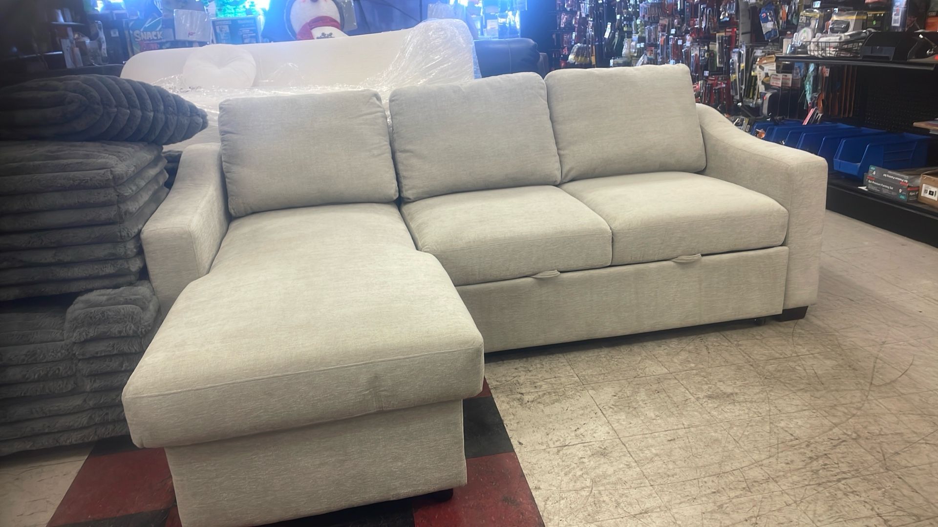 sectional sofa with a chaise lounge.Â