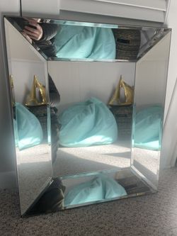 Pottery barn bevelled Glass mirror