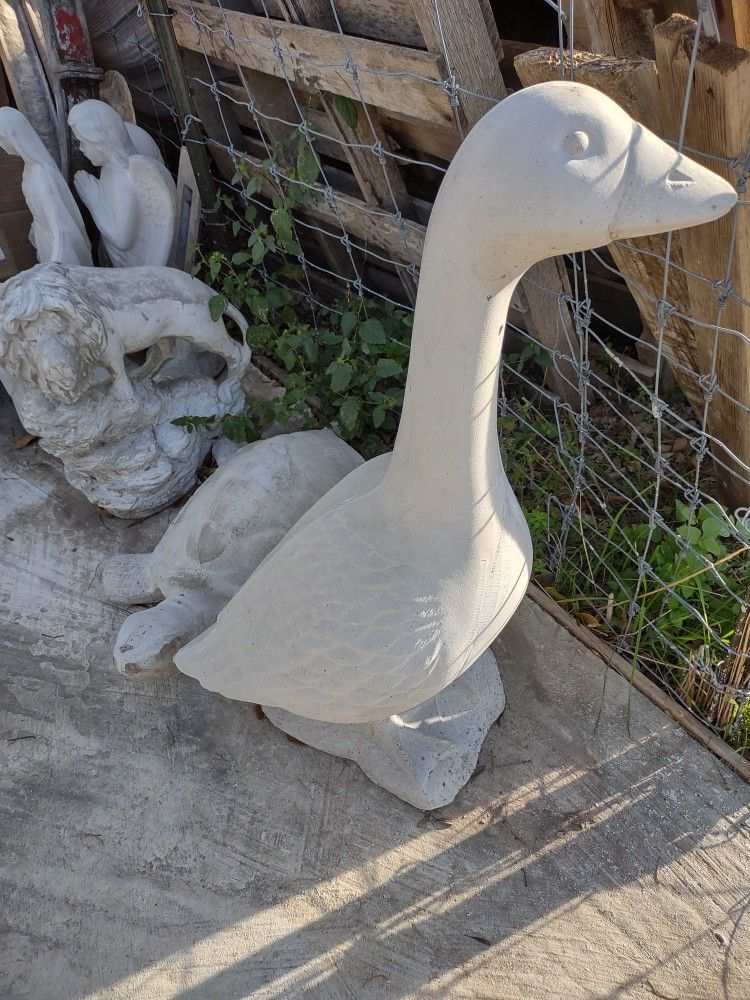 Tall Concrete Goose
