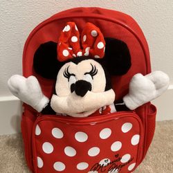 Minnie Mouse Backpack And Detachable Plush