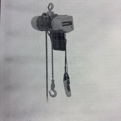 Harrington Electric Chain Hoist EQ-1121087 EQ-010SD 1-Ton 20ft Lift New In Box