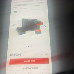 Matco Tools Impact  Cordless 1/2 In Drive 