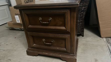 Wood nightstand $40