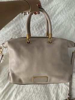 Marc by Marc Jacobs beige/nude and gold crossbody bag