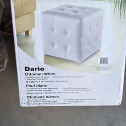 Full Leather Ottoman For Sale