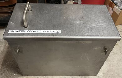 Stainless Steel Heavy Duty Tank with Lid - 21.5 Gallons