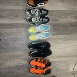 Different sneakers All Size 9 But Air Forces 8.5 All 50 A Piece