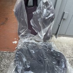 Summit Racing™ Sport Black Simulated Seat - Black