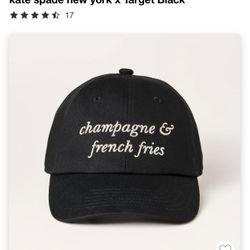 Kate Spade Target Collection Champagne and Fries Hat