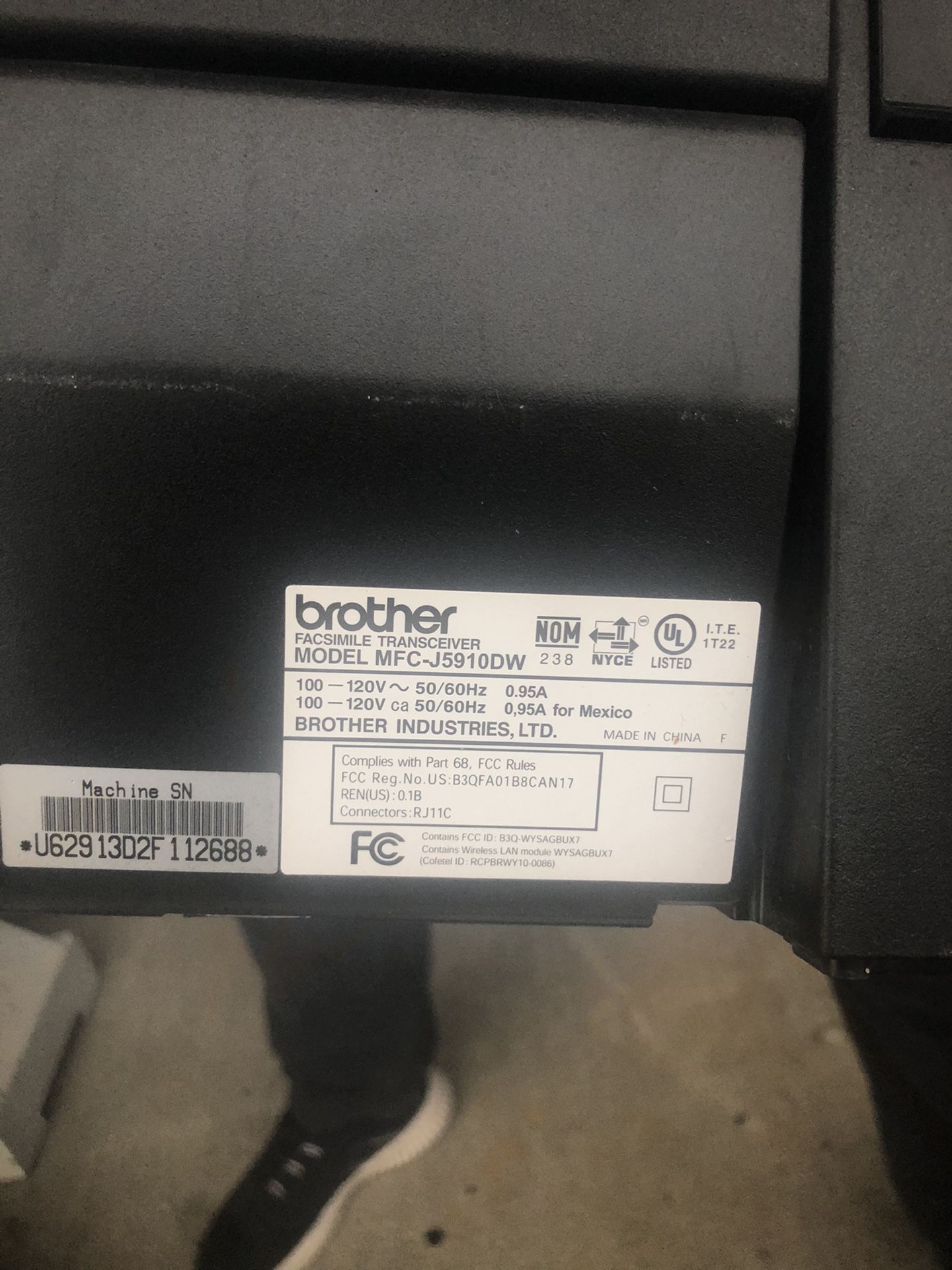 Brother printer scanner fax machine