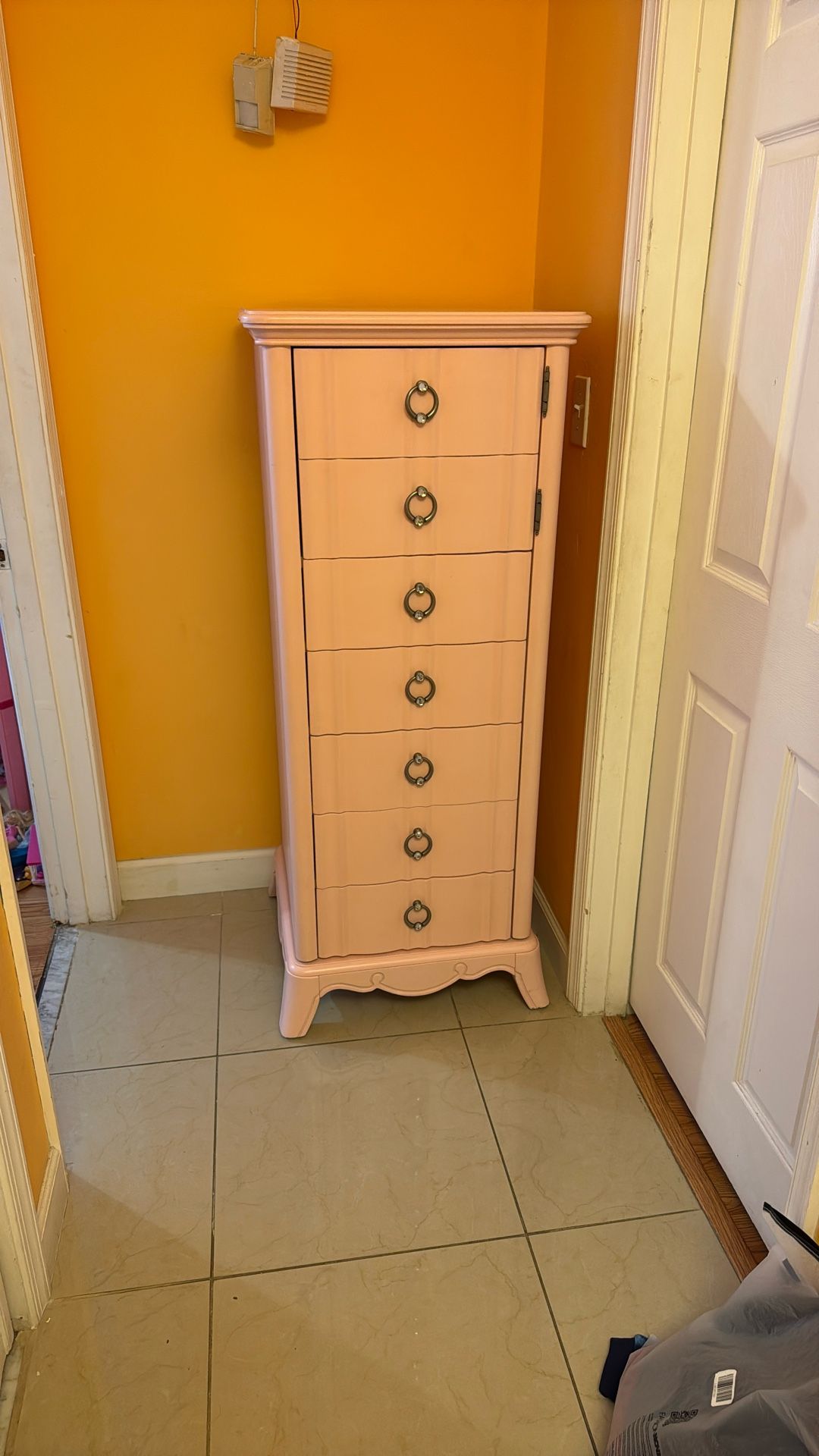 Revolving Pink Cabinet for Girls