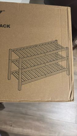 Bamboo Shoe Rack 3 Tier