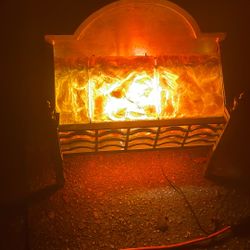 Vintage Solid Glass  Fireplace Stand SooBeautiful