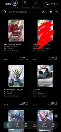 Gundam cards