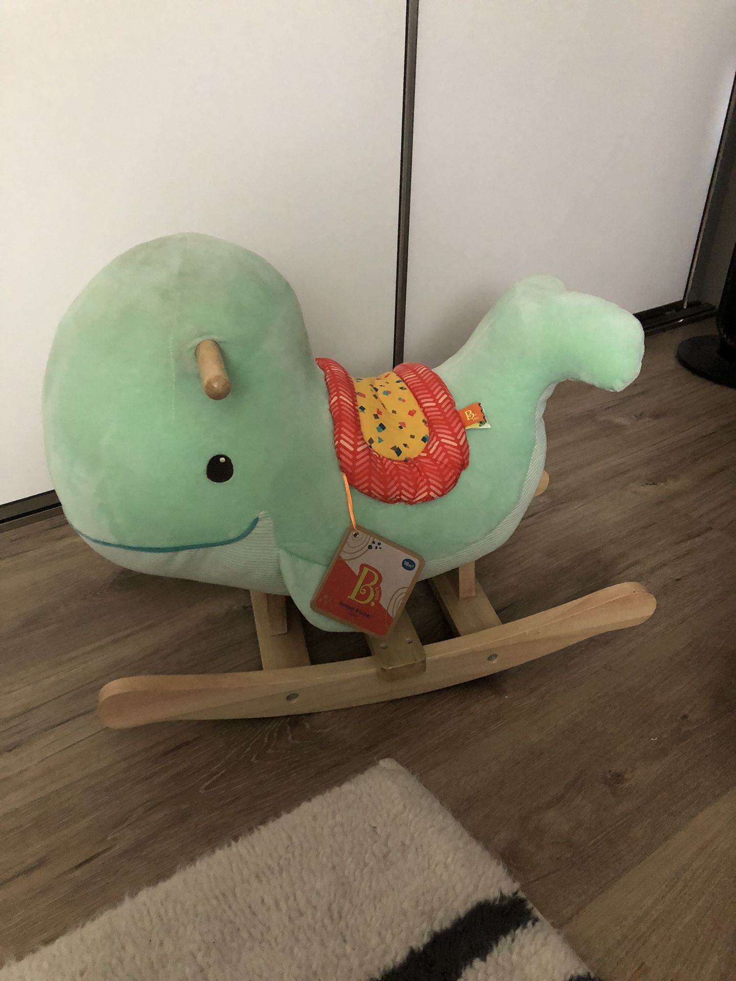 B. Toys Wooden Whale Rocker
