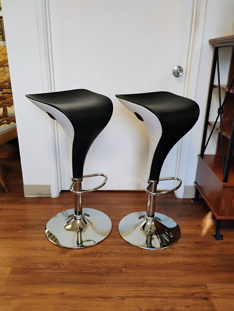 Adjustable Height Bar Stools, Set Of 2 