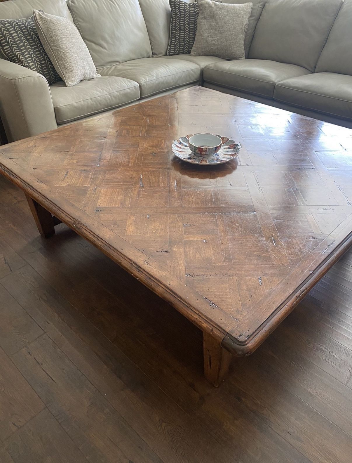 Large Solid Wood Coffee Table