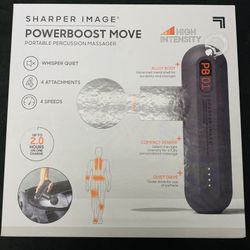 Open Box, Never Used! Sharper Image PowerBoost Move Portable Percussion Massager! #CPB000160 
