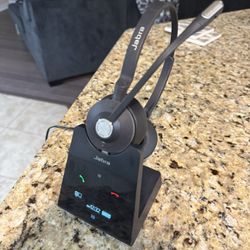 Jabra Engage 75 Wireless Headset, Stereo - Telephone Headset with Industry-Leading Wireless Performance, Advanced Noise-Cancelling Microphone