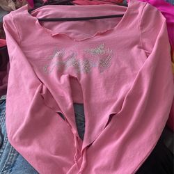 pink shirt
