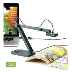 IPEVO V4K Ultra High Definition 8MP USB Document Camera — Mac OS, Windows, Chromebook Compatible for Live Demo, Web Conferencing, Distance Learning, R