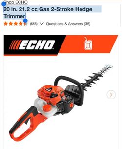 Echo HC-2020 20 in. 21.2 cc Gas 2-Stroke Hedge Trimmer new