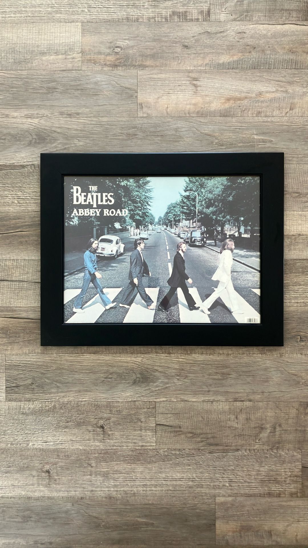 “The Beatles” Abby Road Album Cover Picture In Frame (Read Description)