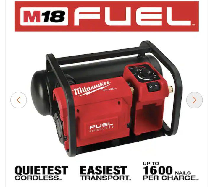 M18 FUEL 18-Volt Lithium-Ion Brushless Cordless 2 Gal. Electric Compact Quiet Compressor