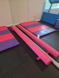 Pink 8-foot Balance Beam