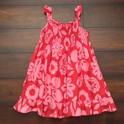 Little Girls Clothes Free Red And Pink Floral Dress Size 4T 