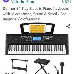 61 - Key Electronic Keyboard 