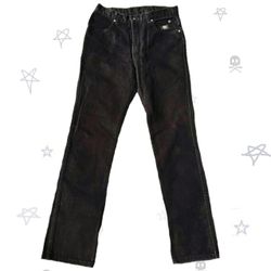 Harley-Davidson Black Denim Jeans Men’s 30 Bootcut Moto Biker Style Y2K Gothic