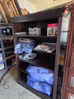Walnut book shelf with adjustable shelves